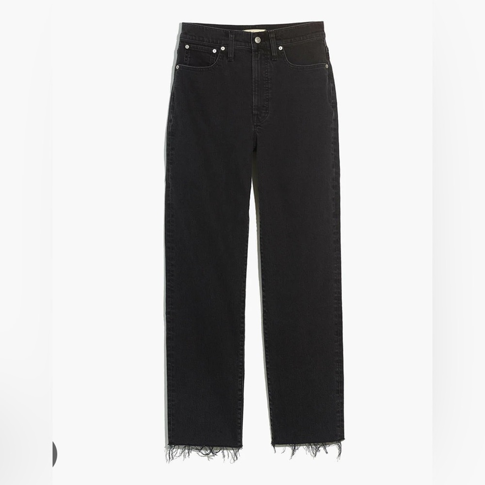 Madewell Curvy Perfect Vintage Straight Jean.  24.  Black.  NWT.